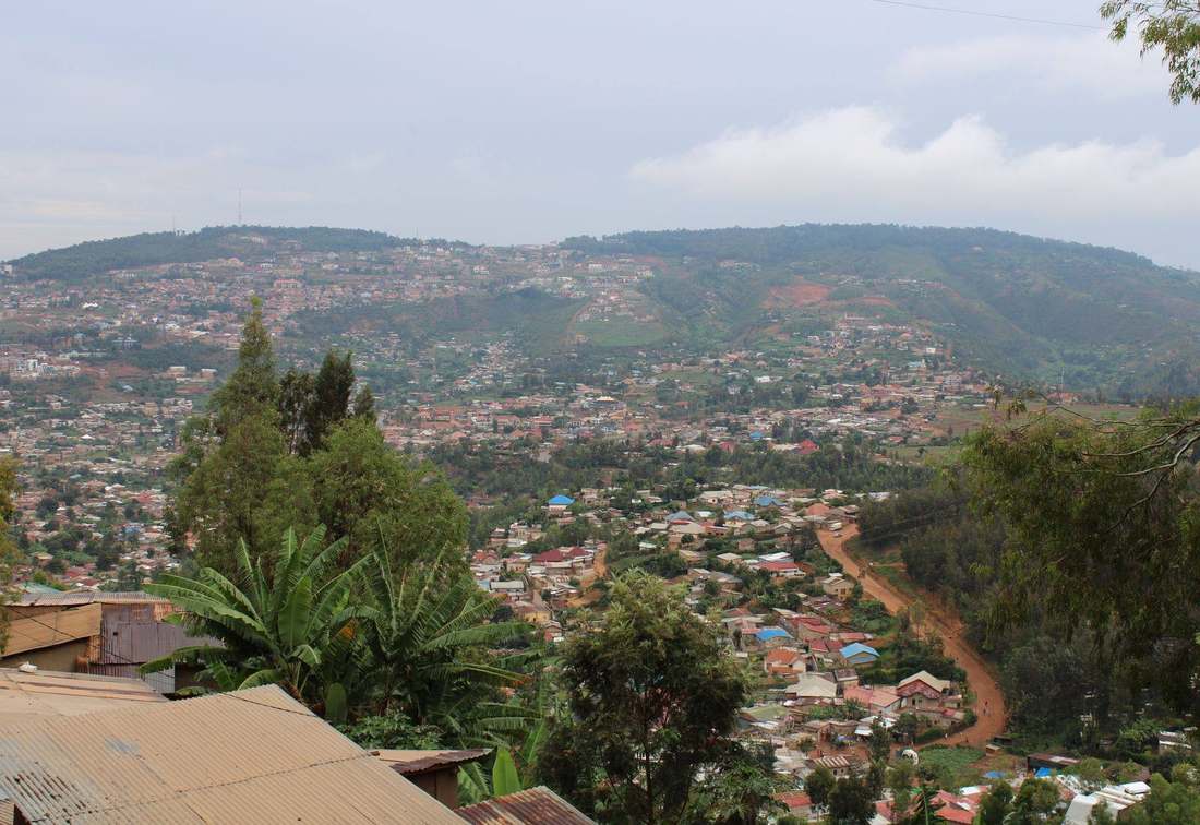 Kigali hotels and homes spread across Rwanda's green hills