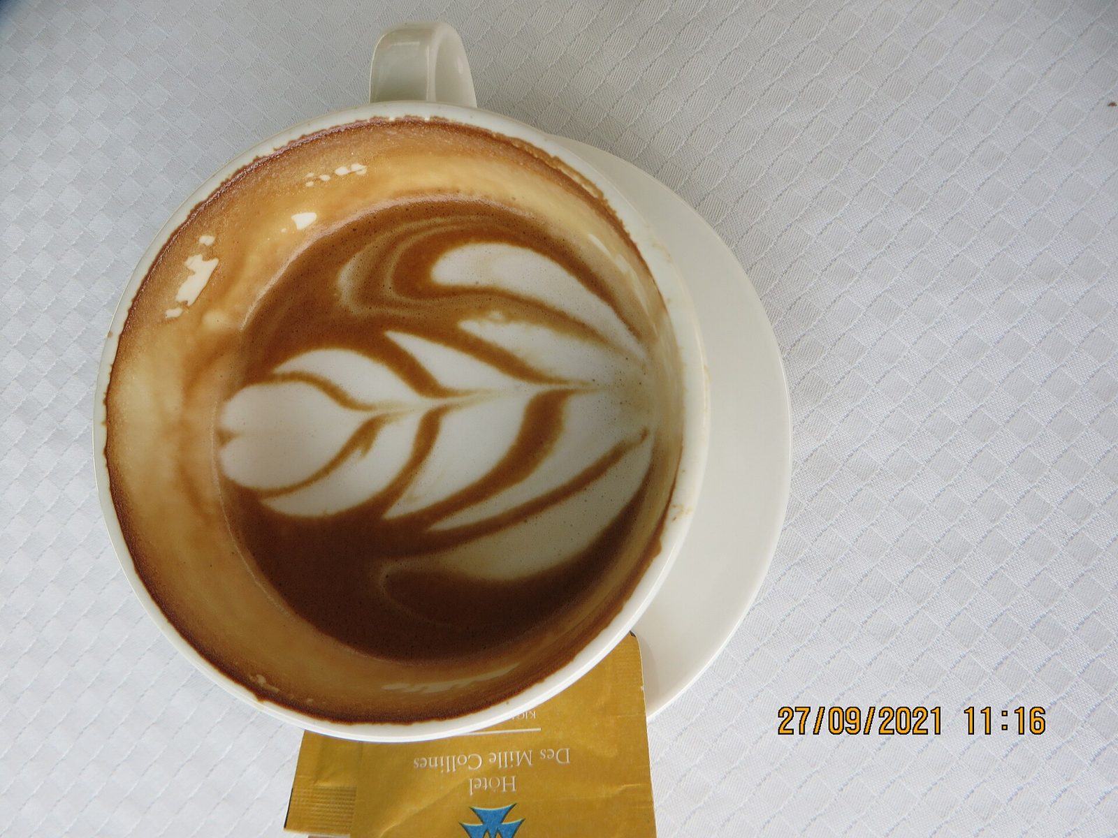 Rooftop coffee above Kigali