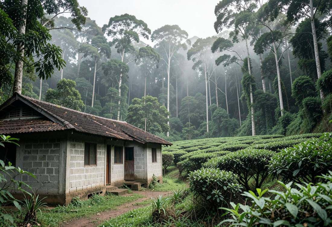 Illustrative Gisakura guesthouse setting