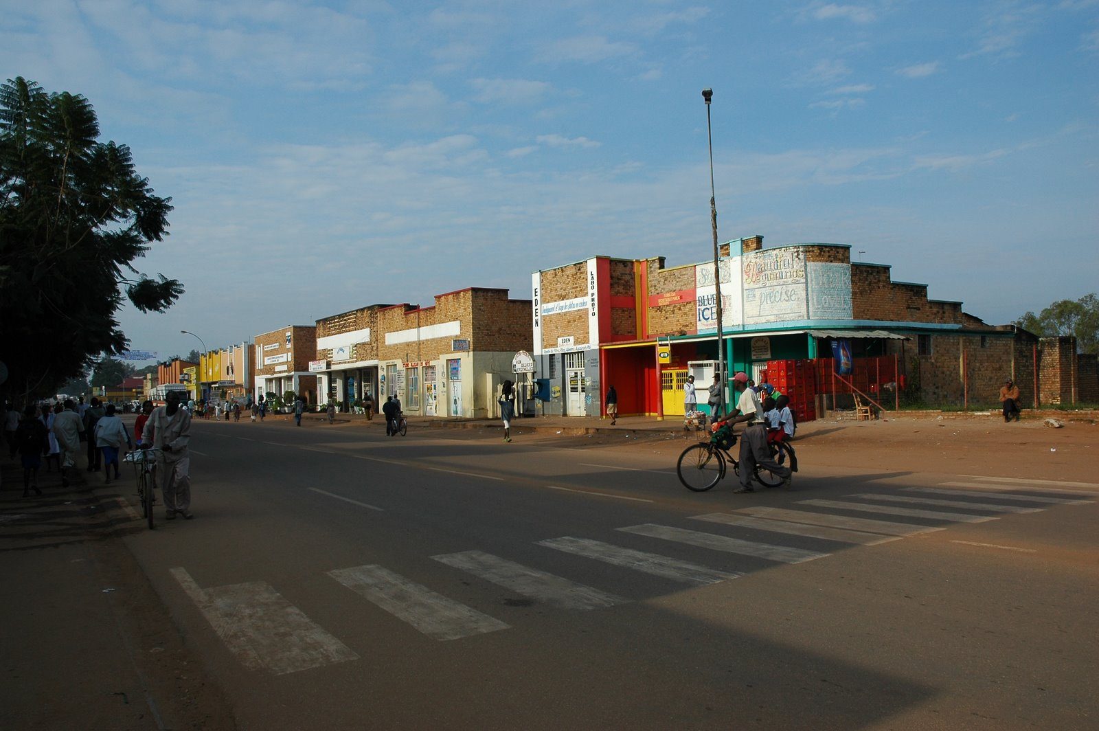 The university town of Huye in southern Rwanda