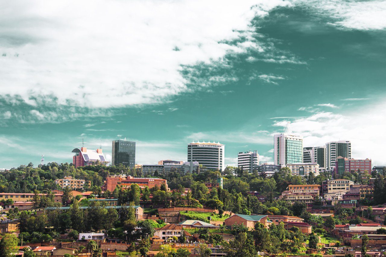 Quiet Sunday morning on a Kigali street