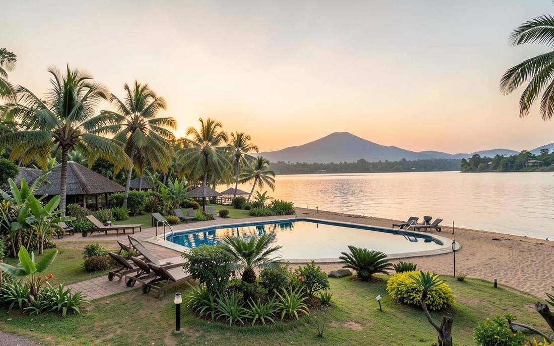 Lake Kivu Serena Hotel beach at Rubavu