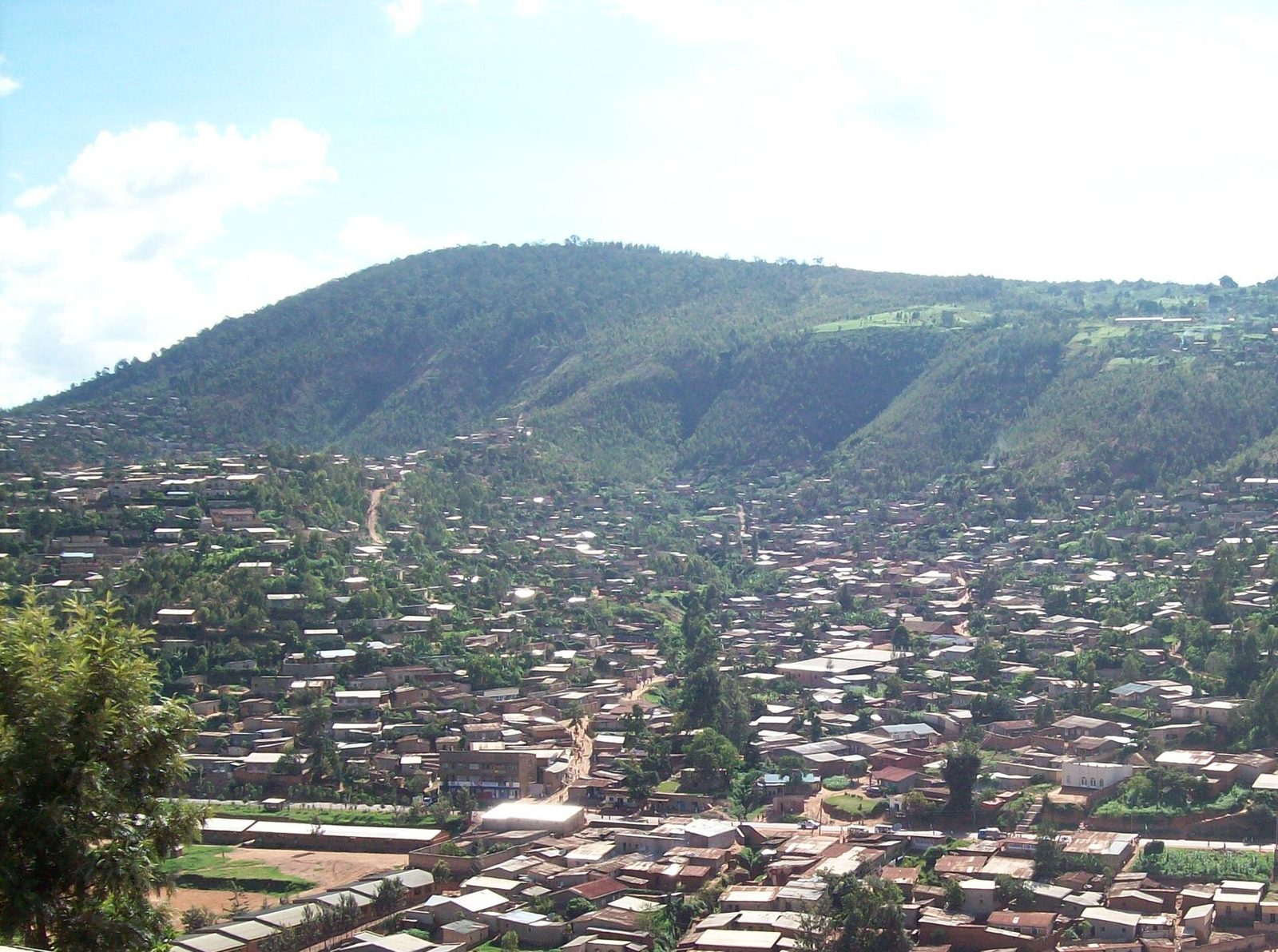 Kigali hills at sunset