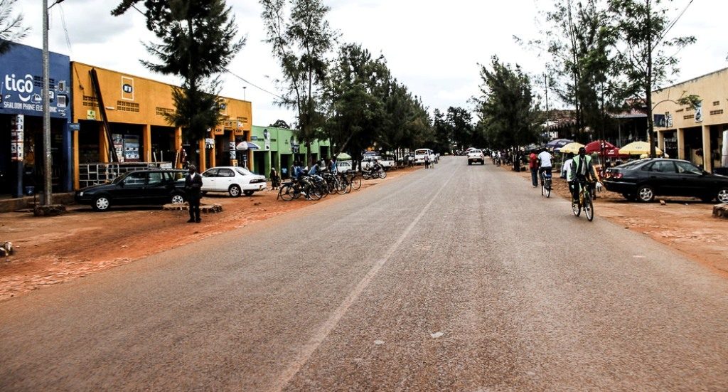 Hillside town of Ngoma in eastern Rwanda