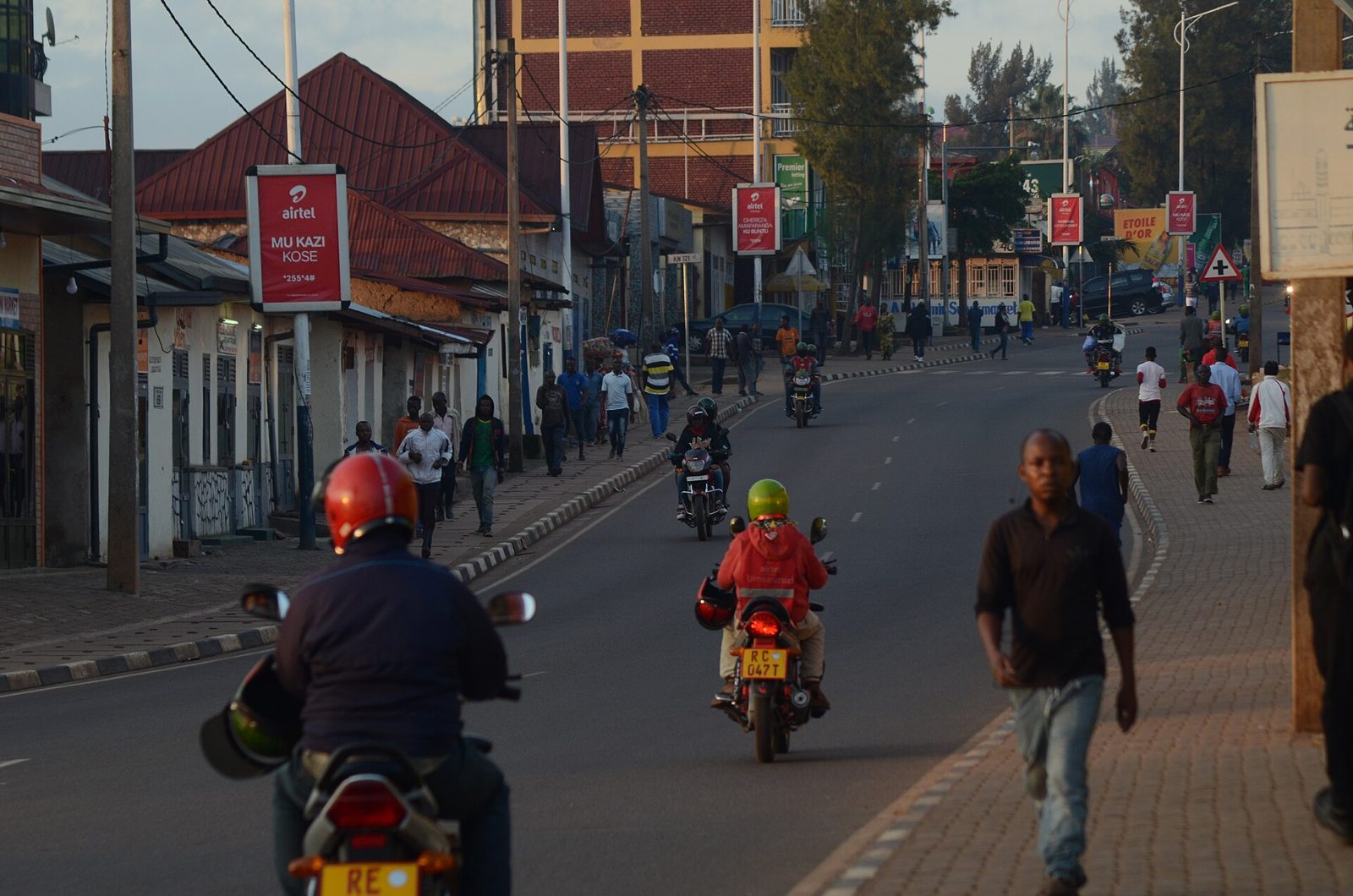 Colourful shopfronts in Nyamirambo