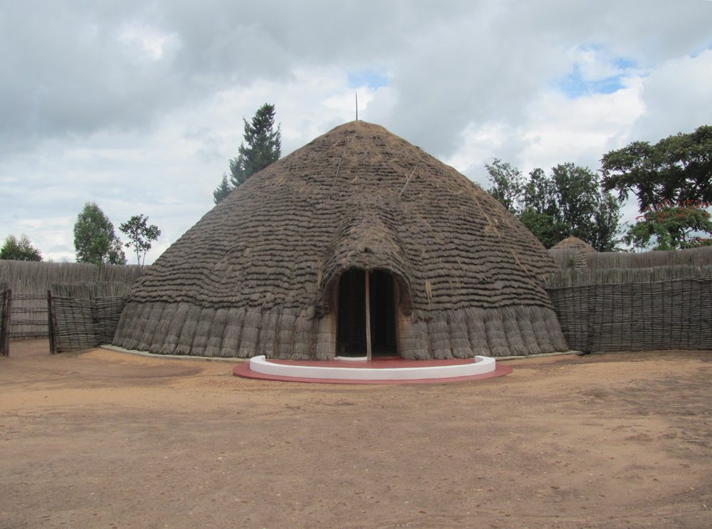 The royal palace hill and heritage landscape at Nyanza